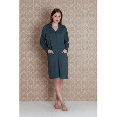 Халат-туника на пуговицах 17302-green "Stellina Plus Size", Hays